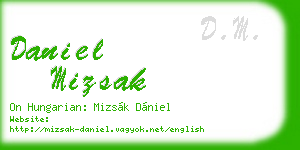 daniel mizsak business card